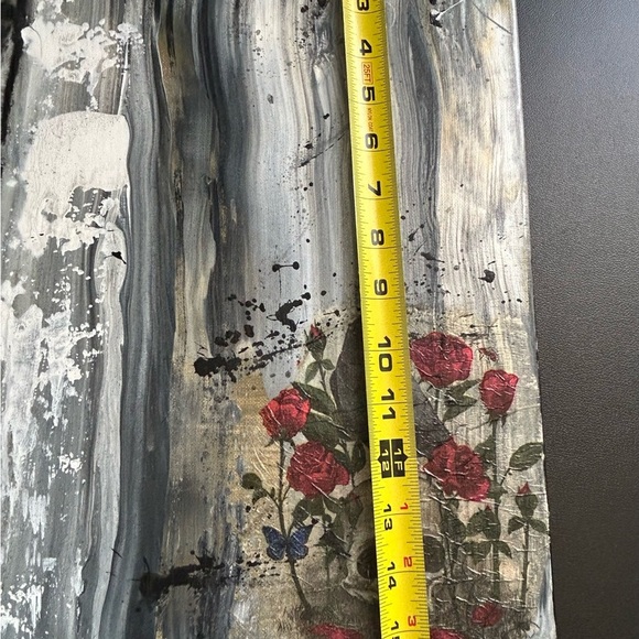 Original Abstract Painting Canvas Acrylic Mixed Media Signed Titled Wicked Spell - Picture 13 of 13